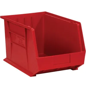 18 x 11 x 10" Red Plastic Stack & Hang Bin Boxes