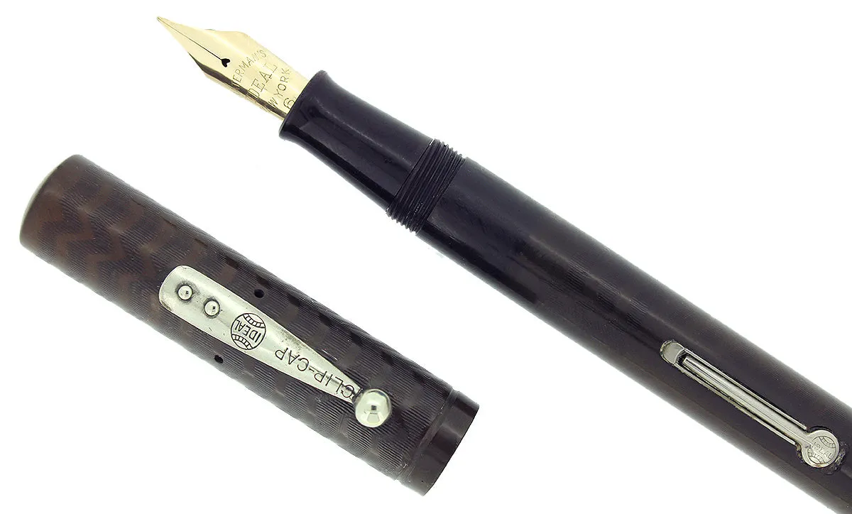 1920S WATERMAN #16 PSF BLACK CHASED HARD RUBBER F-BBB  NIB FOUNTAIN PEN RESTORED