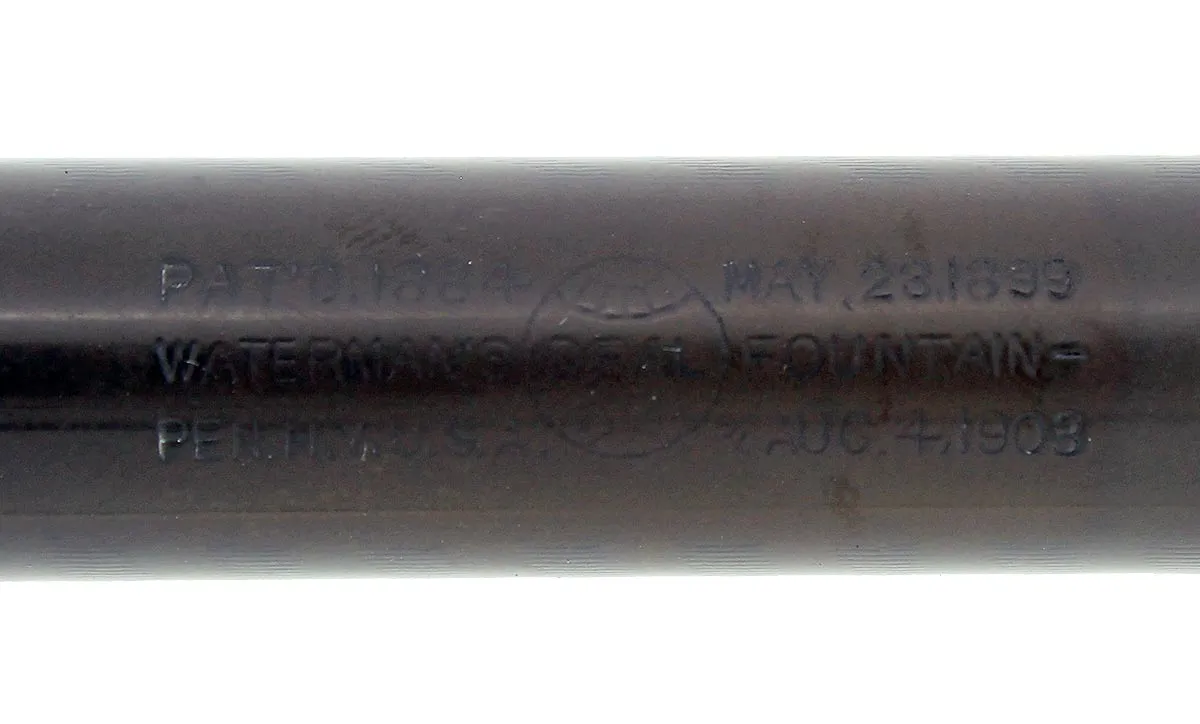 1920S WATERMAN #16 PSF BLACK CHASED HARD RUBBER F-BBB  NIB FOUNTAIN PEN RESTORED