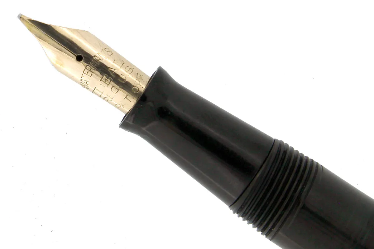 1920S WATERMAN 452 STERLING OVERLAY FOUNTAIN PEN XF to BBB FLEX NIB RESTORED