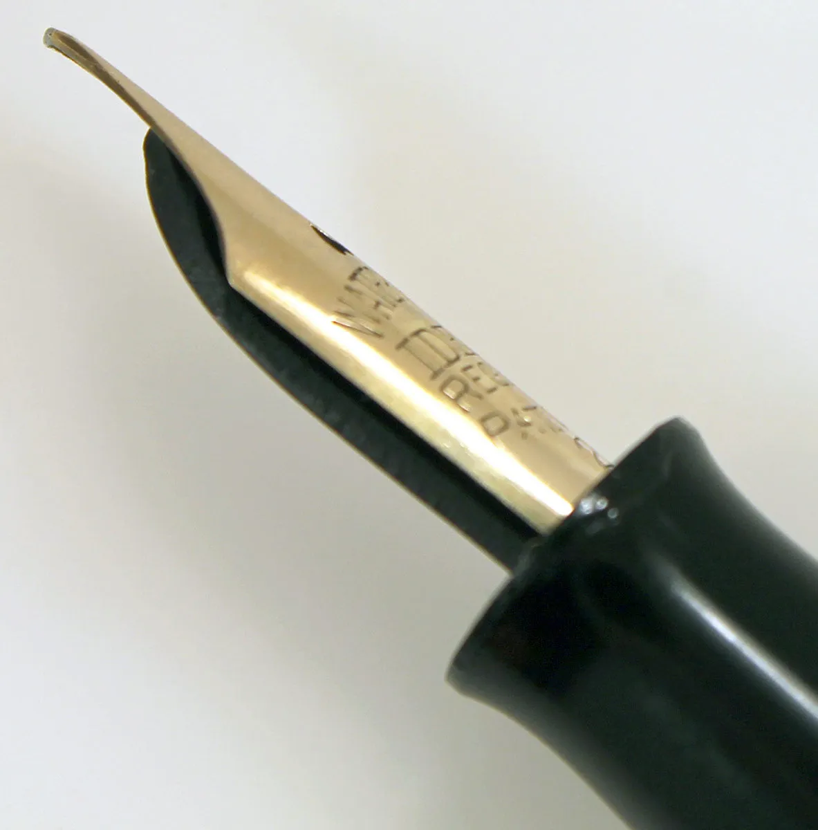 1920s WATERMAN 52 BCHR FOUNTAIN PEN NICKEL TRIM XF to BBB  FLEX NIB RESTORED