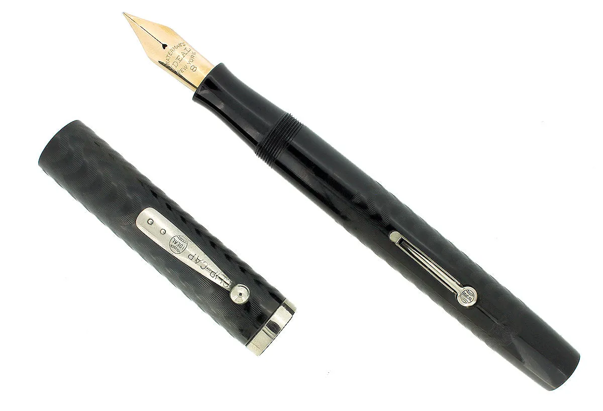 1920S WATERMAN 58 BCHR FOUNTAIN PEN F TO BBB 14K FLEXIBLE NIB RESTORED NEAR MINT