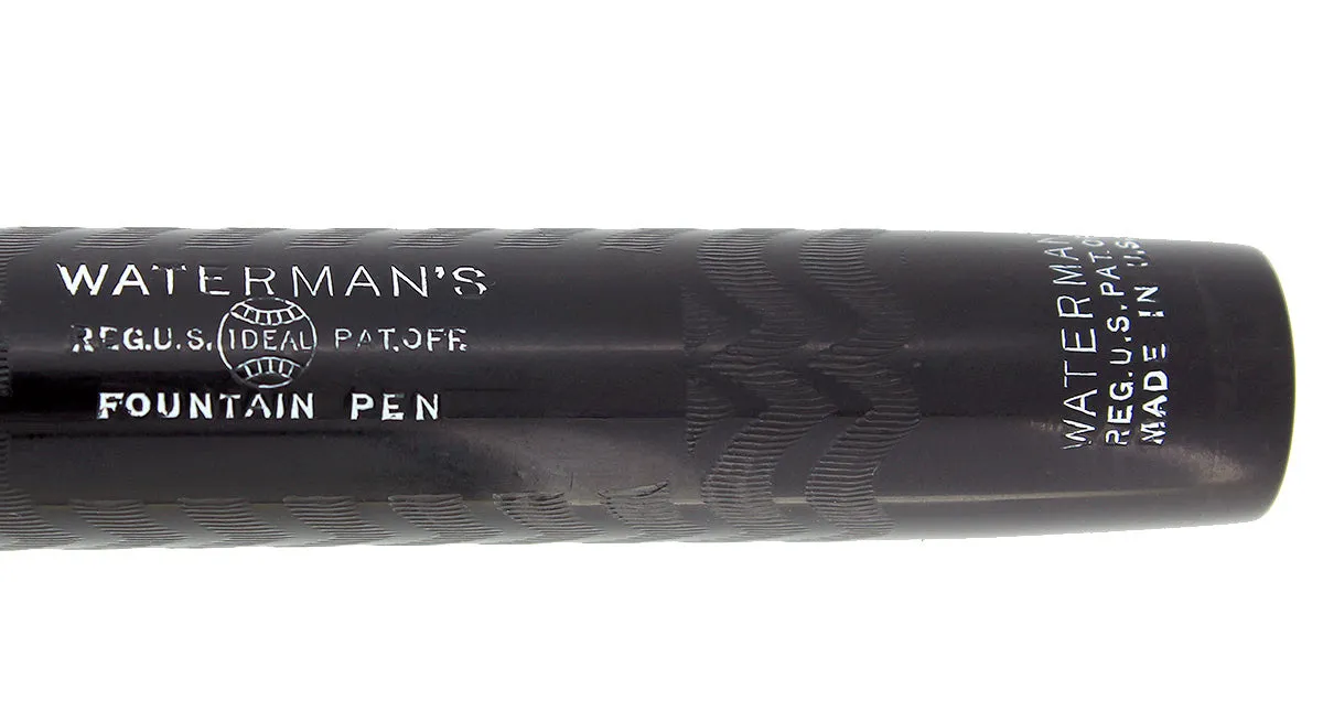 1920S WATERMAN 58 BCHR FOUNTAIN PEN F TO BBB 14K FLEXIBLE NIB RESTORED NEAR MINT