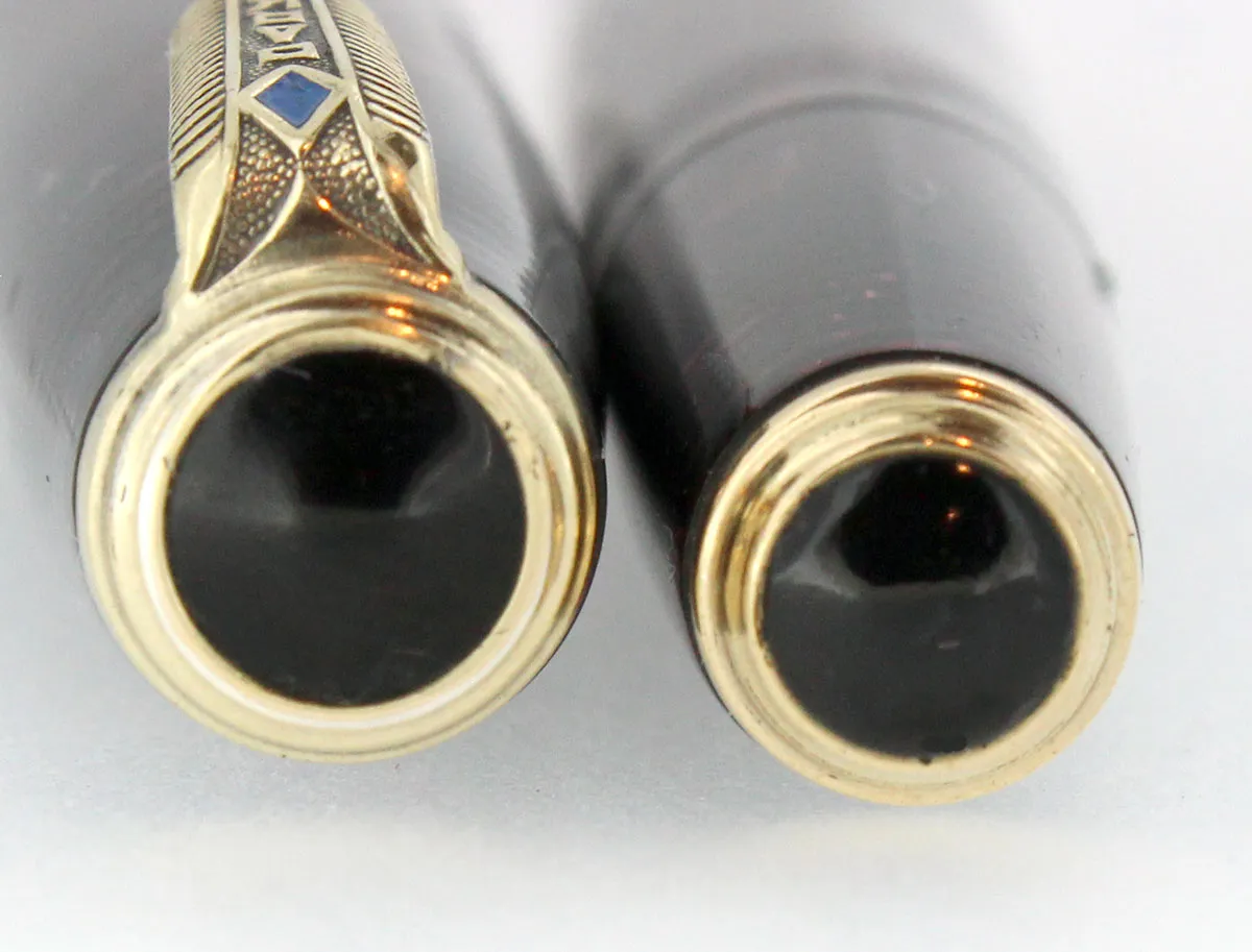 1939 PARKER BURGUNDY VACUMATIC DOUBLE JEWEL FOUNTAIN PEN M - BBB FLEX NIB RESTORED