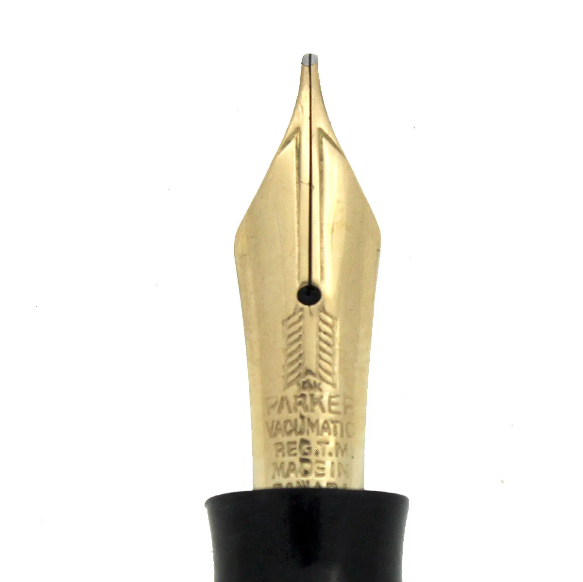 1939 PARKER BURGUNDY VACUMATIC DOUBLE JEWEL FOUNTAIN PEN M - BBB FLEX NIB RESTORED