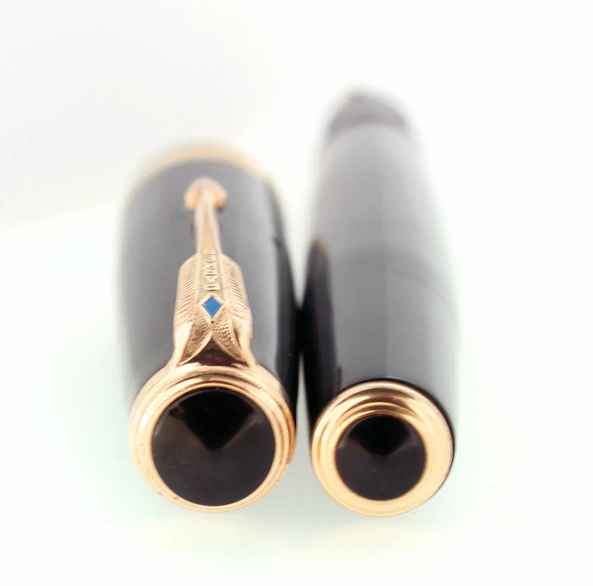 1940 PARKER JET BLACK SENIOR MAXIMA VACUMATIC M-BBB 2.12MM FLEX NIB RESTORED