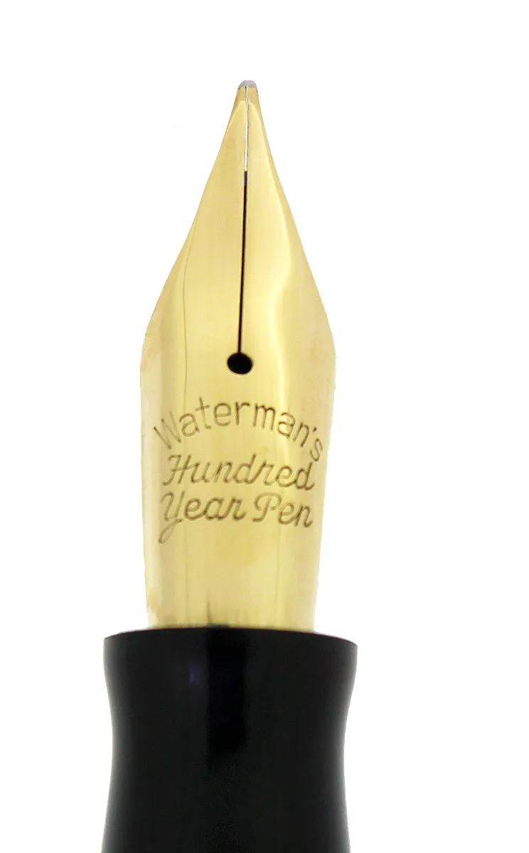 1940 TRANSPARENT GREEN WATERMAN 100 HUNDRED YEAR FOUNTAIN PEN M-BBB  FLEX NIB RESTORED