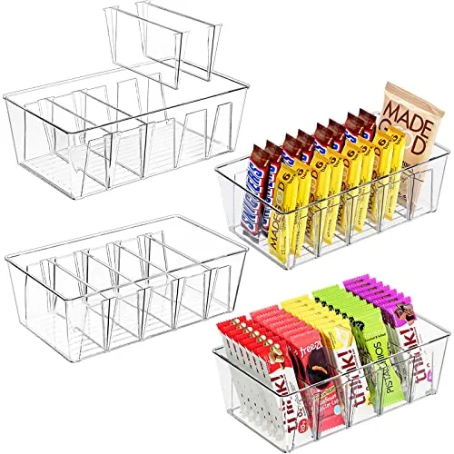 2 Pack/ 4 Pack/ 6 Pack/ 8 Pack Stackable Food Storage Bins | Puricon