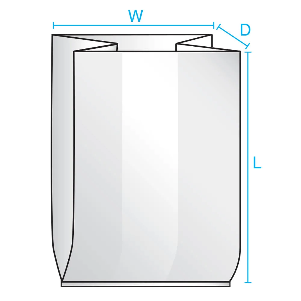 32" x 28" x 60" x 2 mil Clear Eco-Manufactured Plastic Bin and Gaylord Liners (Roll of 130)