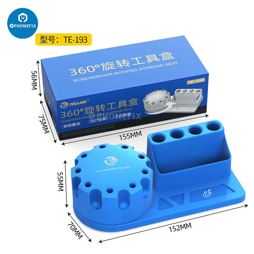 360 degree 2UUL Rotary Screwdriver Storage Holder