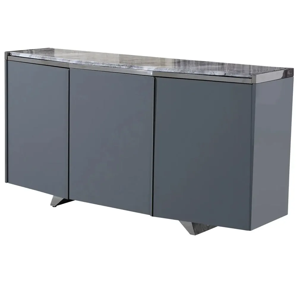 Aldrich Sideboard with Grey Marble Top