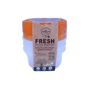 APPOLLO FRESH FOOD KEEPER 3PCS SET SMALL 250MLX3=750ML