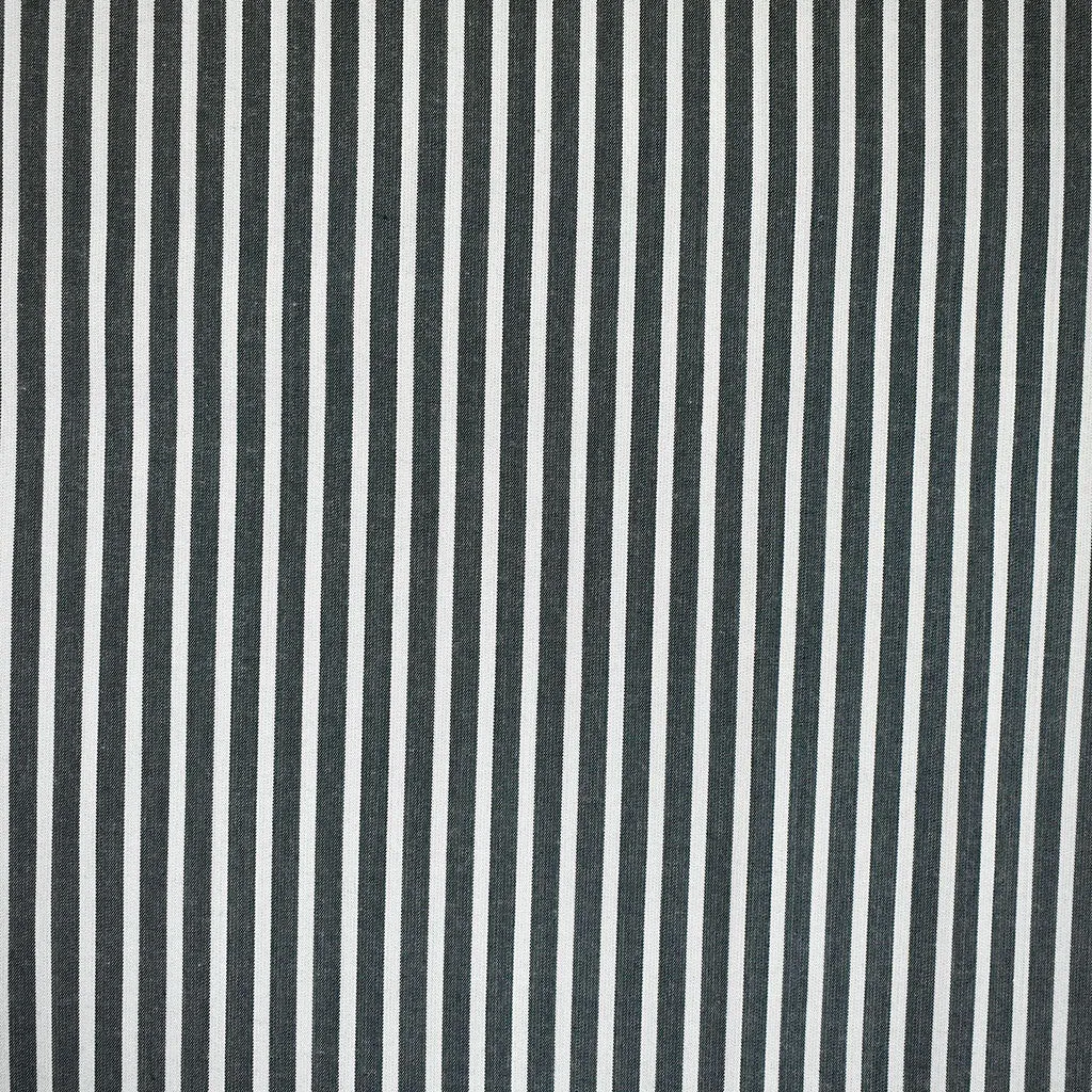 Atelier Brunette Sunray Stripe Modal Shirting Forest