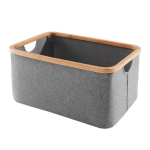 Bamboo-framed Foldable Laundry Bag 38x26x36cm