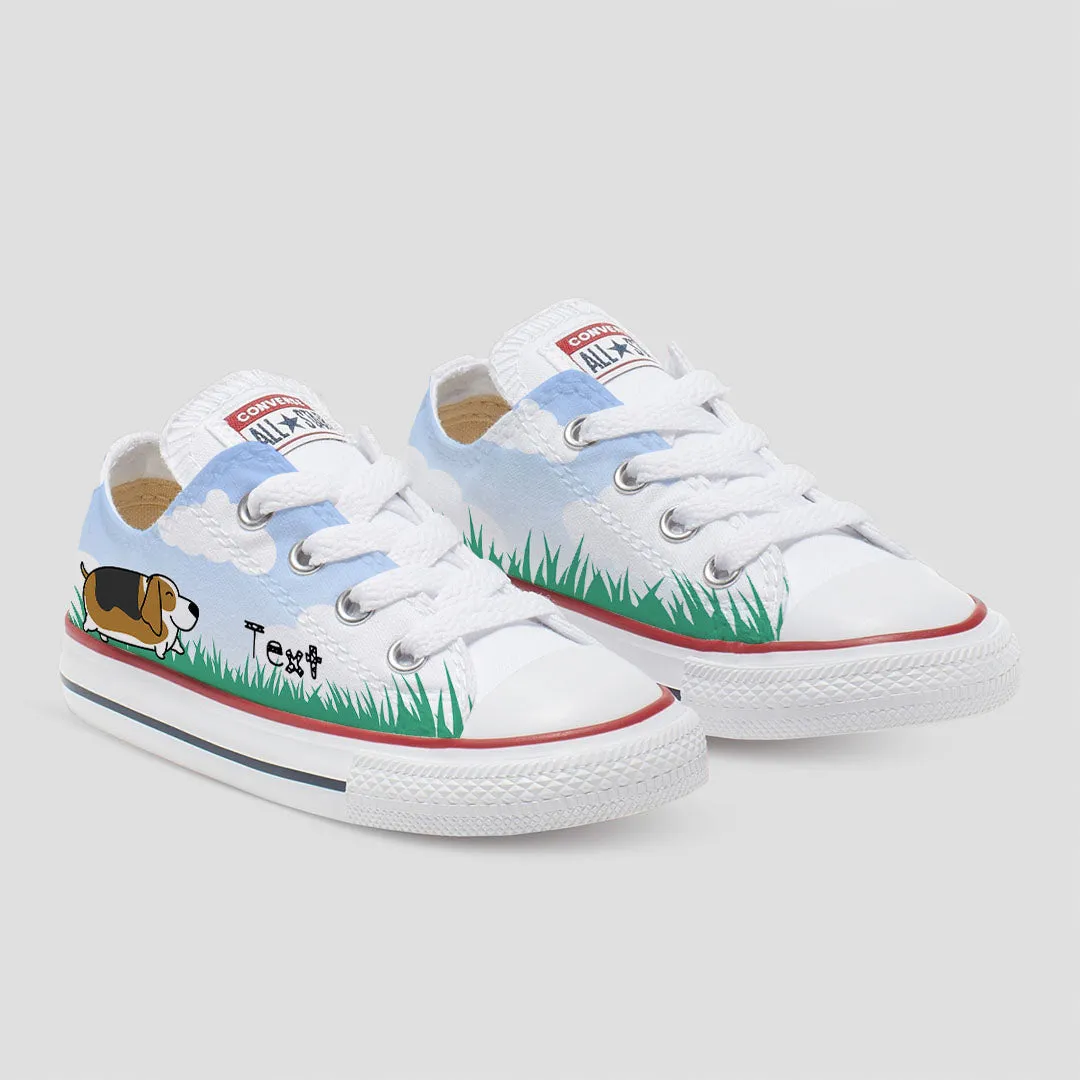 Basset Hound Custom Converse