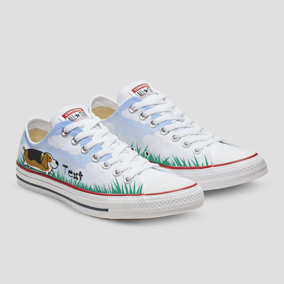 Basset Hound Custom Converse