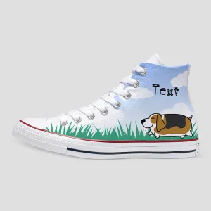 Basset Hound Custom Converse