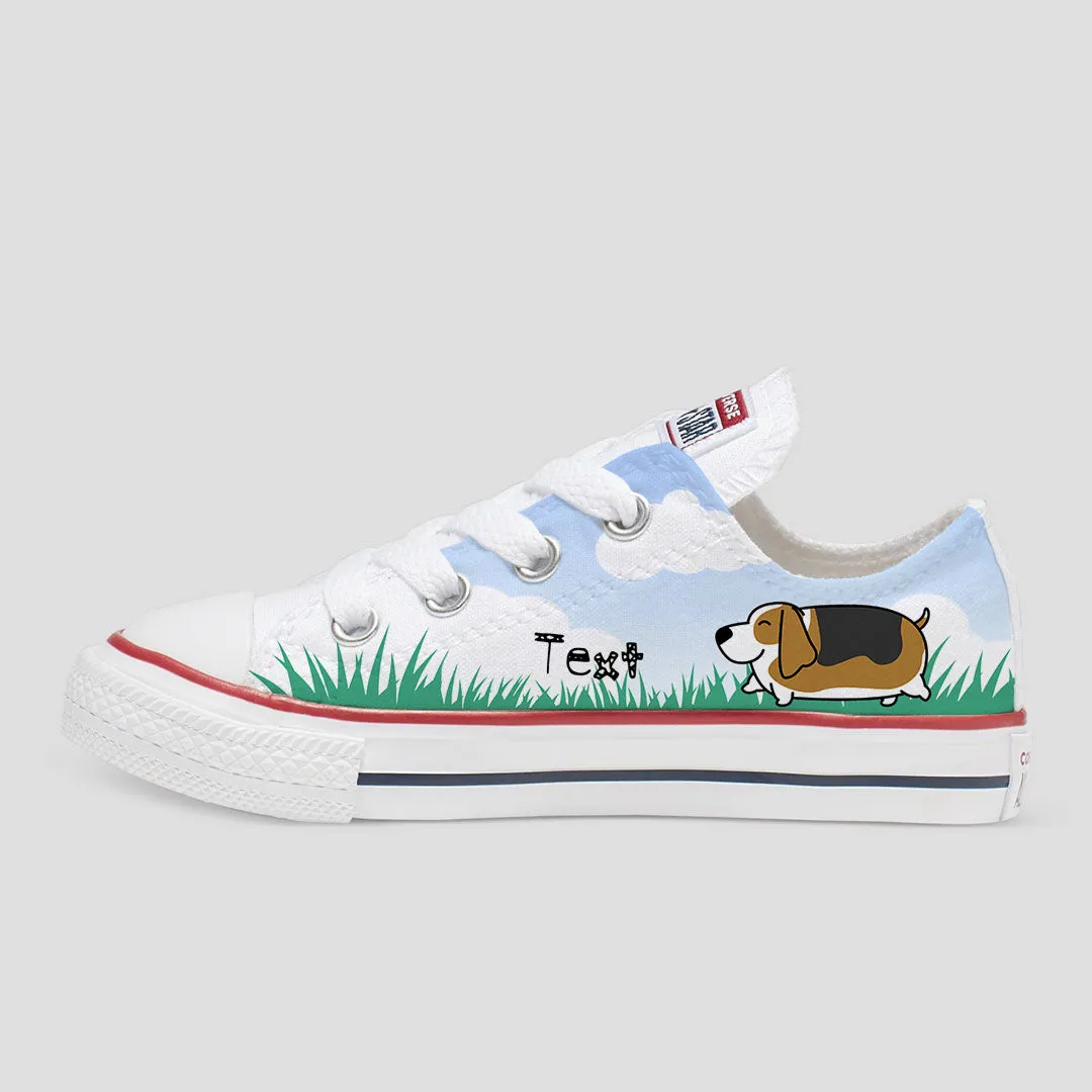 Basset Hound Custom Converse