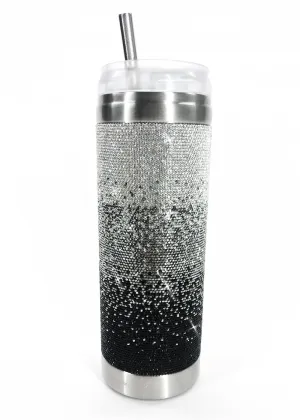 Believe Black Ombre Diamond Crystal Tumbler