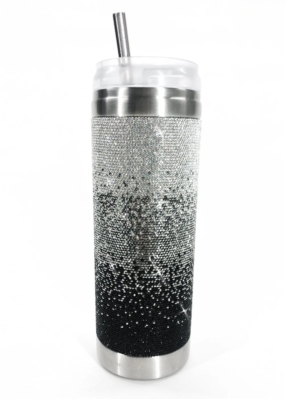 Believe Black Ombre Diamond Crystal Tumbler