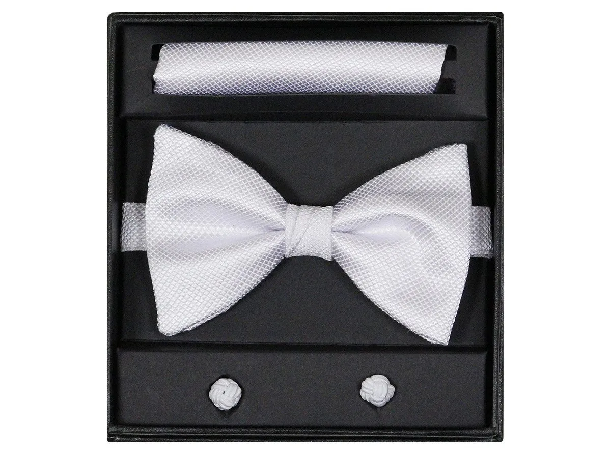 Boy's Bow Tie Box Set 14925 White