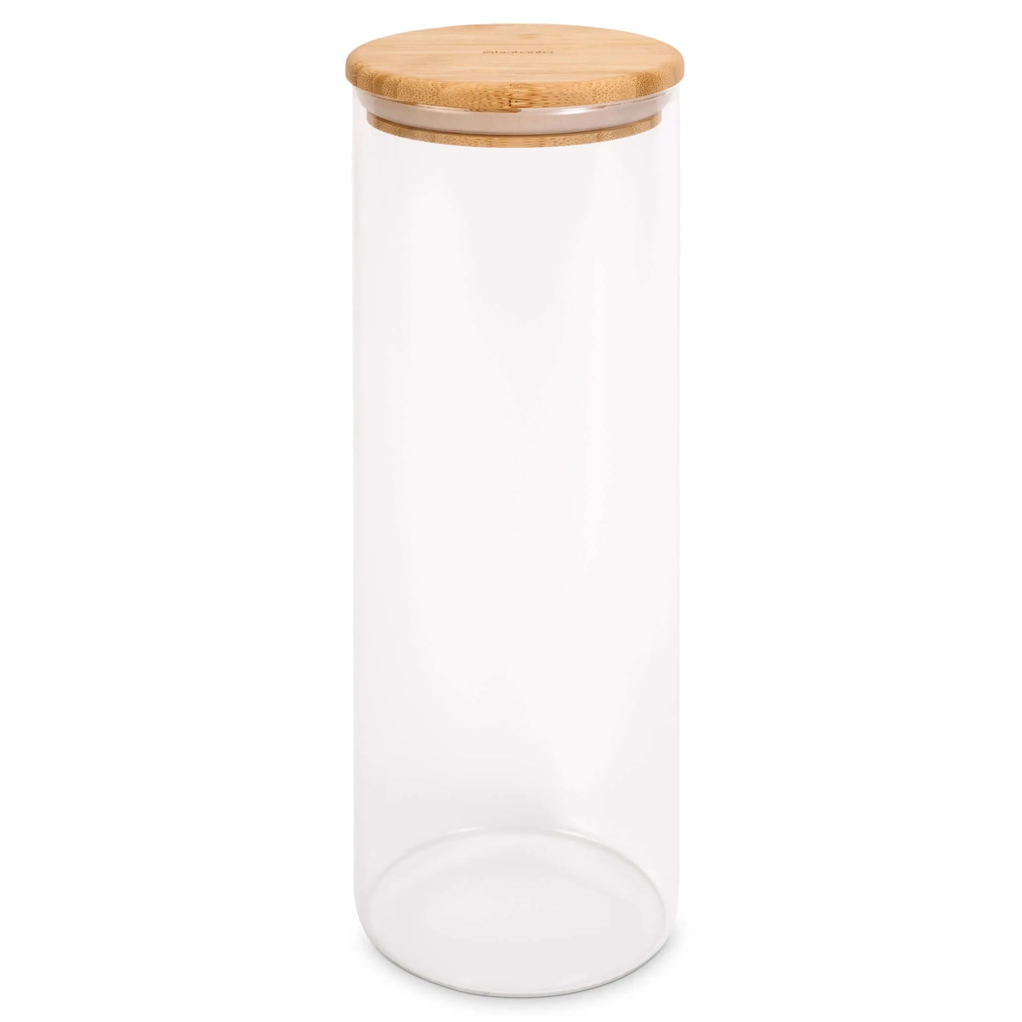 Brabantia Pure Food Glass Storage Jar With Bamboo Lid 1.7L