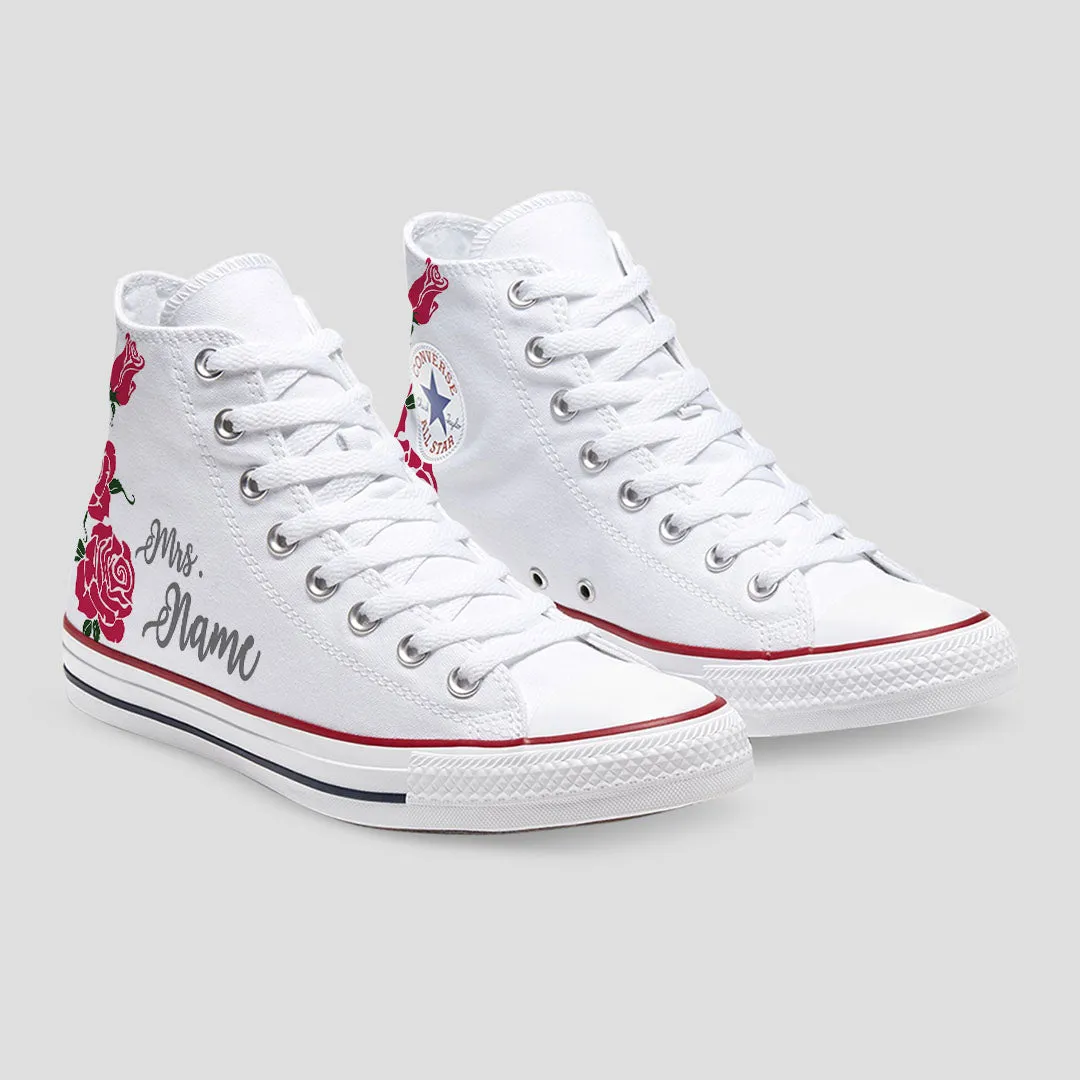 Bride Roses Custom Converse