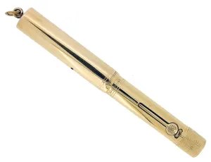 C1917 WATERMAN SMOOTH 18K GOLD FILLED 0552 1/2V F-BBB NIB FOUNTAIN PEN RESTORED