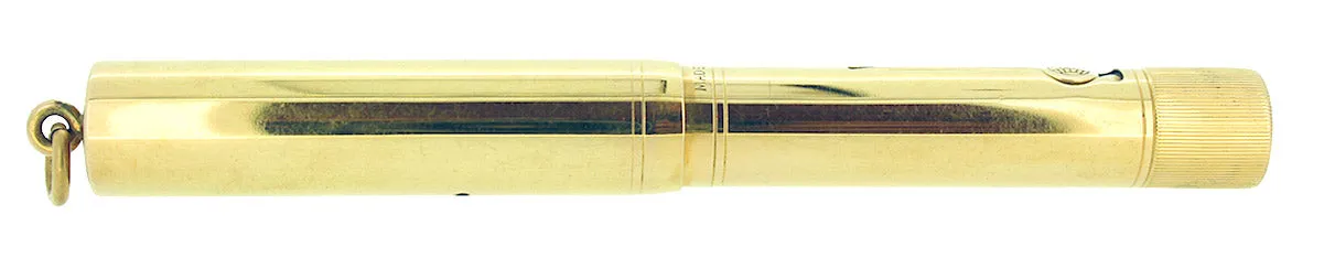 C1917 WATERMAN SMOOTH 18K GOLD FILLED 0552 1/2V F-BBB NIB FOUNTAIN PEN RESTORED