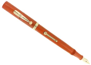 C1925 WATERMAN #55 CARDINAL RED HARD RUBBER FOUNTAIN PEN NIB NEAR MINT RESTORED