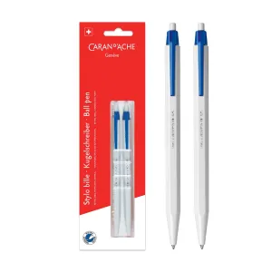 Caran d'ache  825 Blister Ballpoint Pen pack of 2