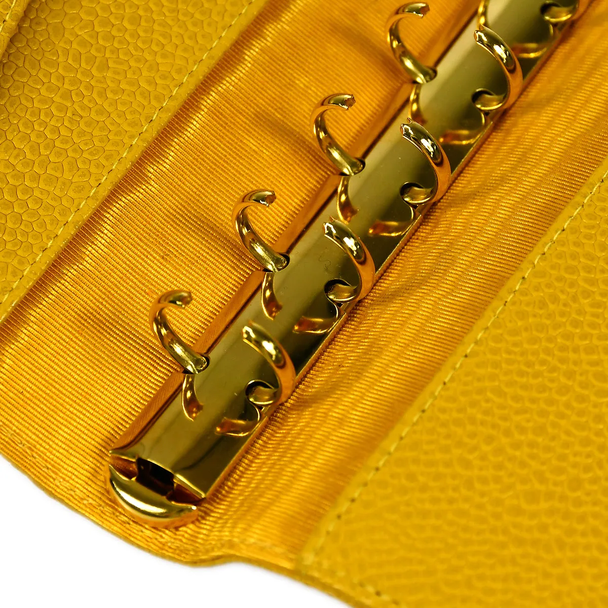 CHANEL 1996-1997 Timeless Notebook Cover Yellow Caviar 48790