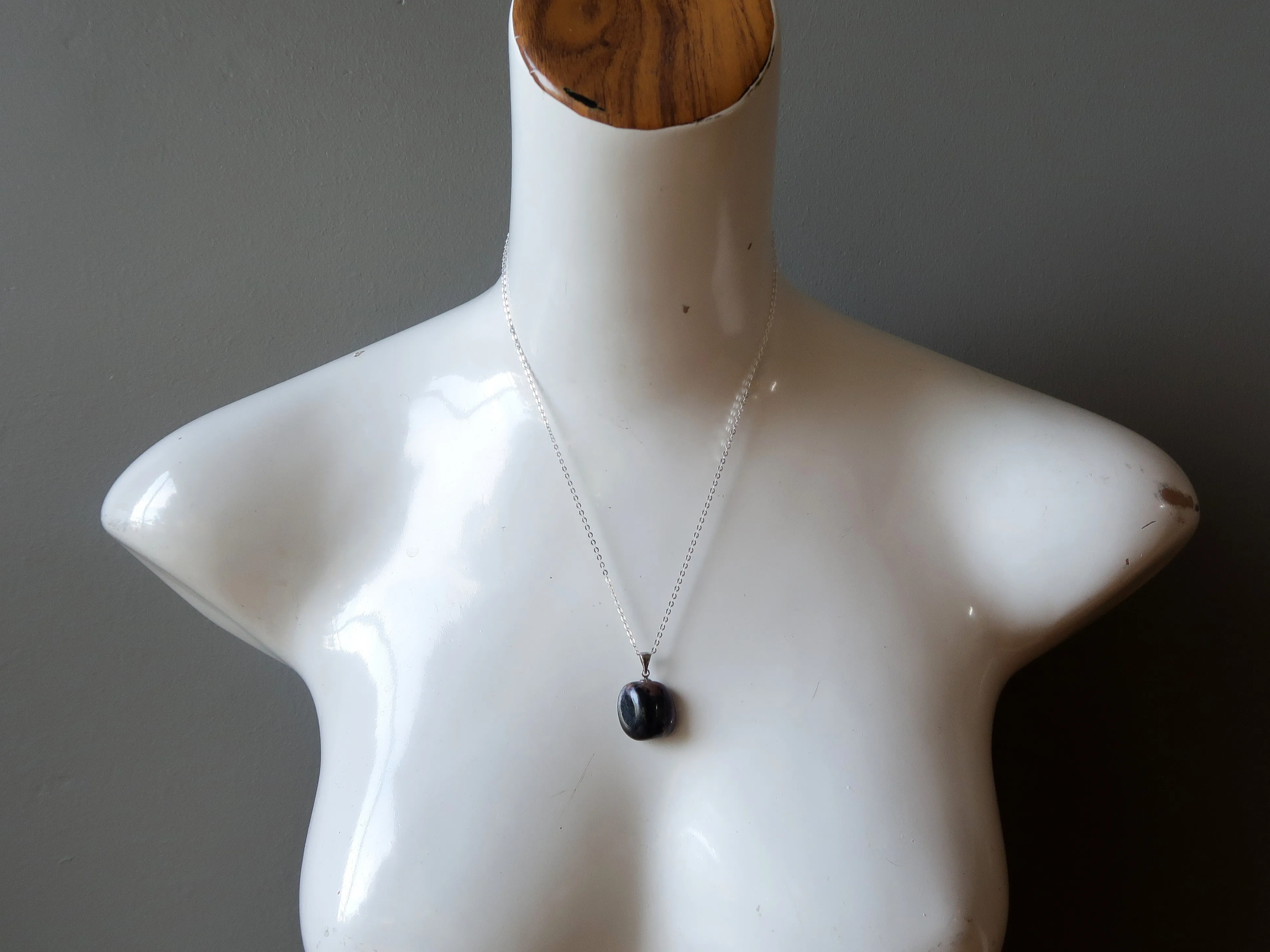 Charoite Necklace Rich Purple Healing Gemstone on Sterling Silver