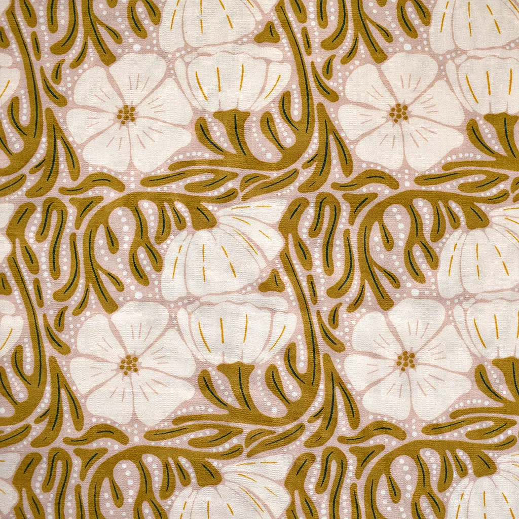 Coyote Hill Poppy Patch Floral Premium Cotton Blush