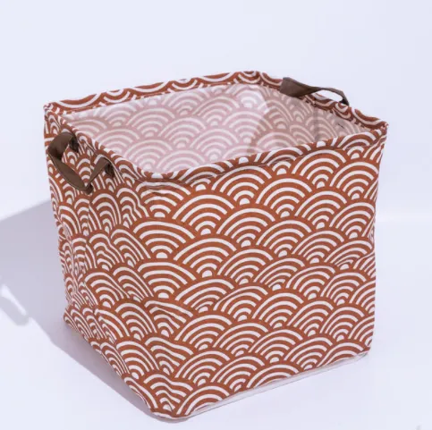 Cube Storage Box Canvas Fabric  Basket Toy Organiz