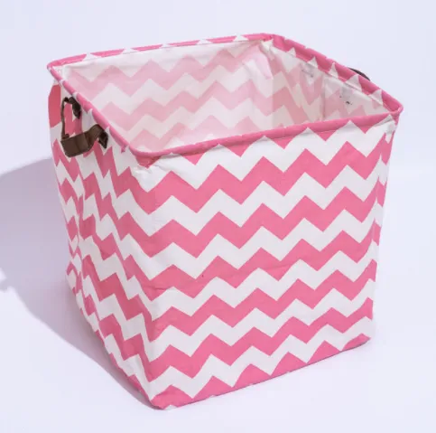 Cube Storage Box Canvas Fabric  Basket Toy Organiz