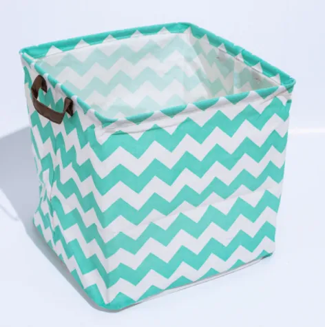 Cube Storage Box Canvas Fabric  Basket Toy Organiz