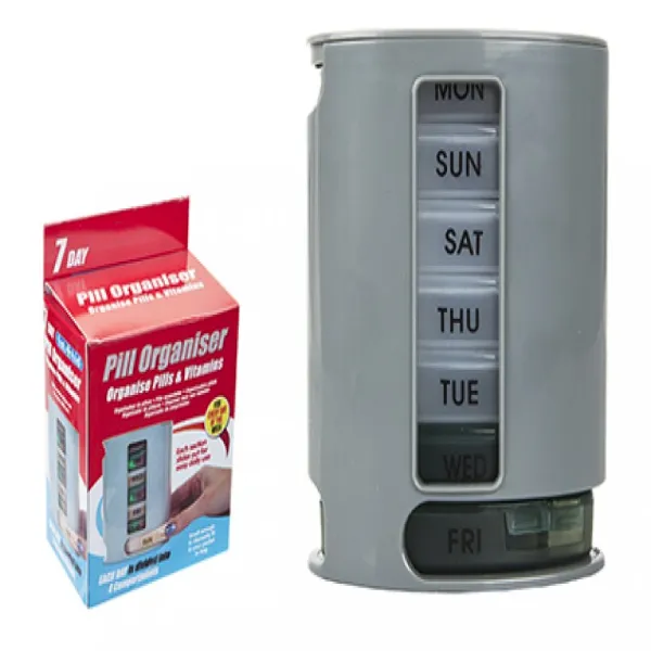 Daily Pill Box Storage and Dispenser