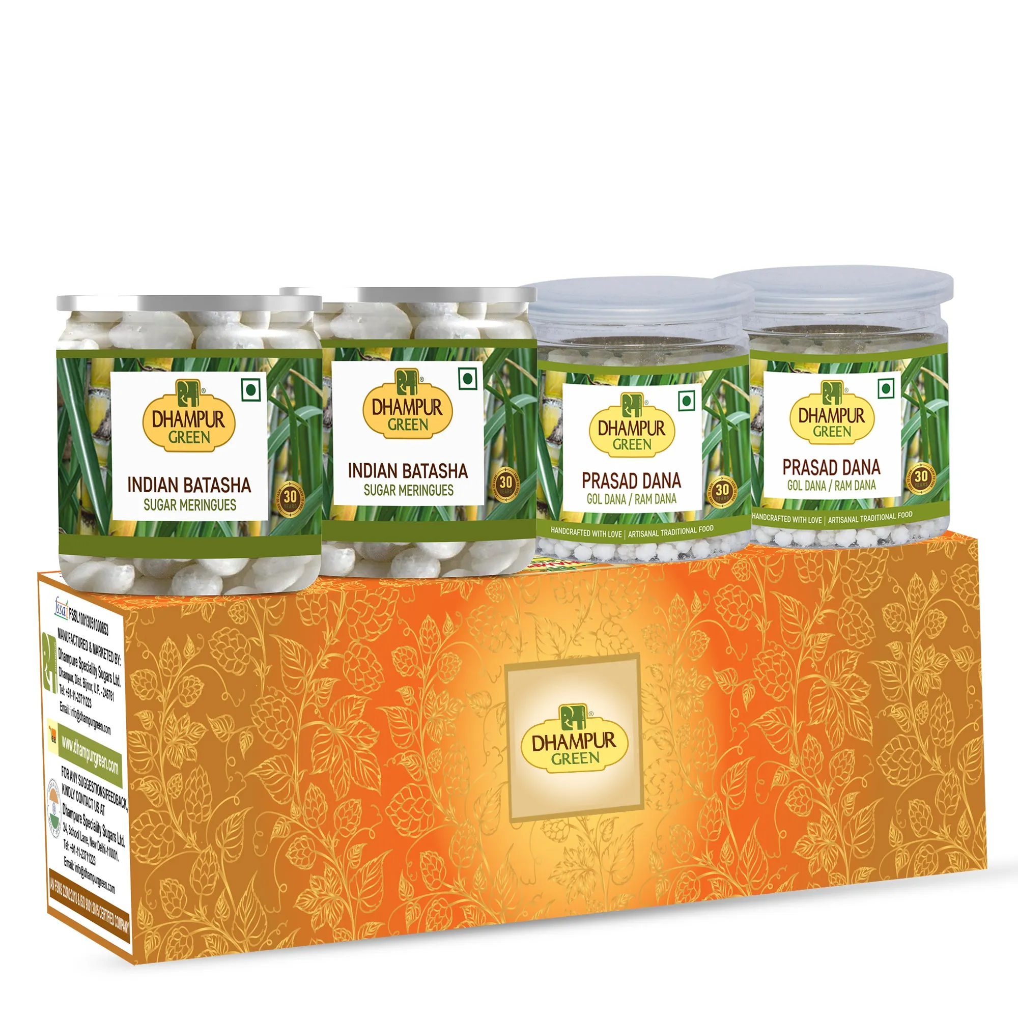 Dhampur Green Combo: Indian Batasha and Prasad dana- 1.15kg