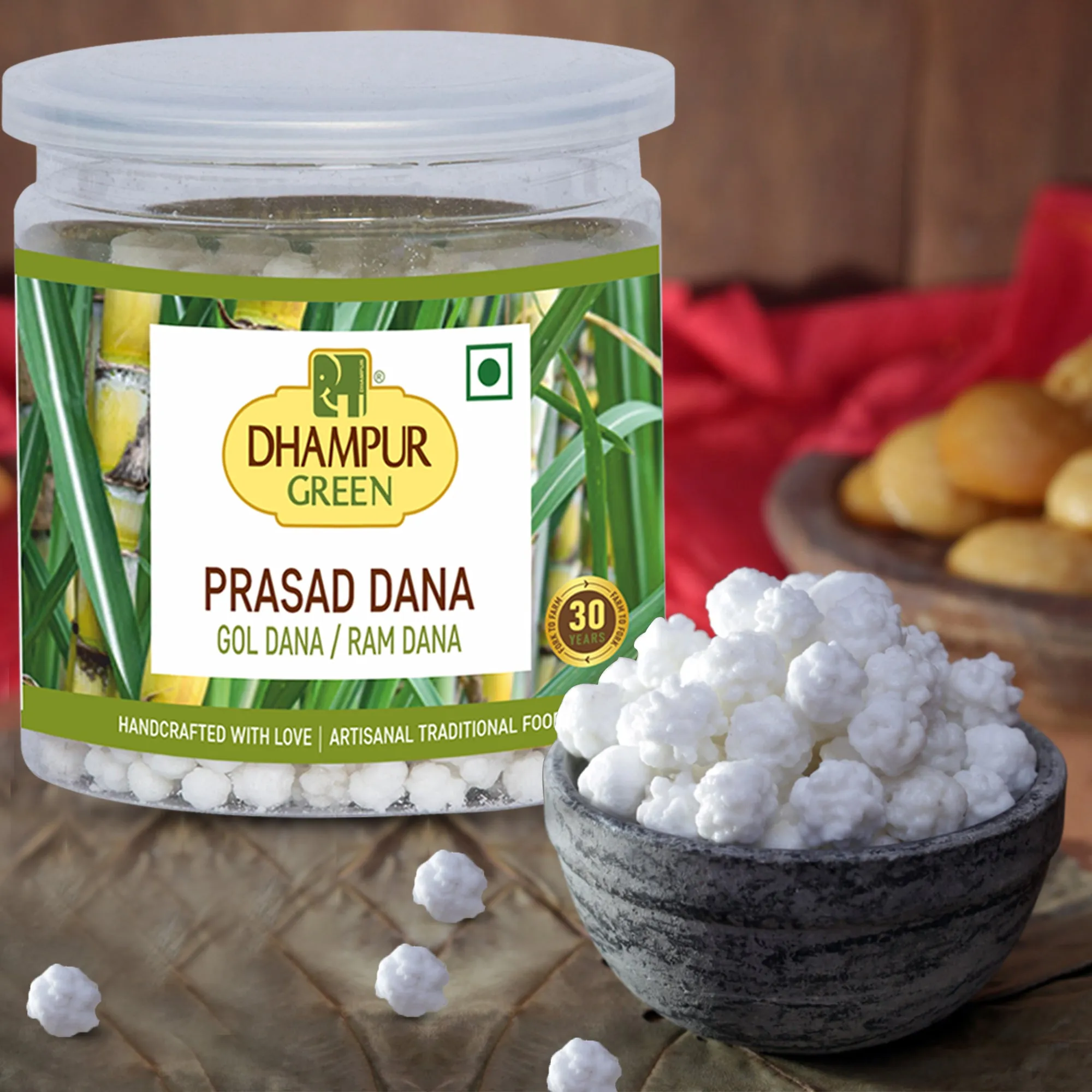 Dhampur Green Combo: Indian Batasha and Prasad dana- 1.15kg