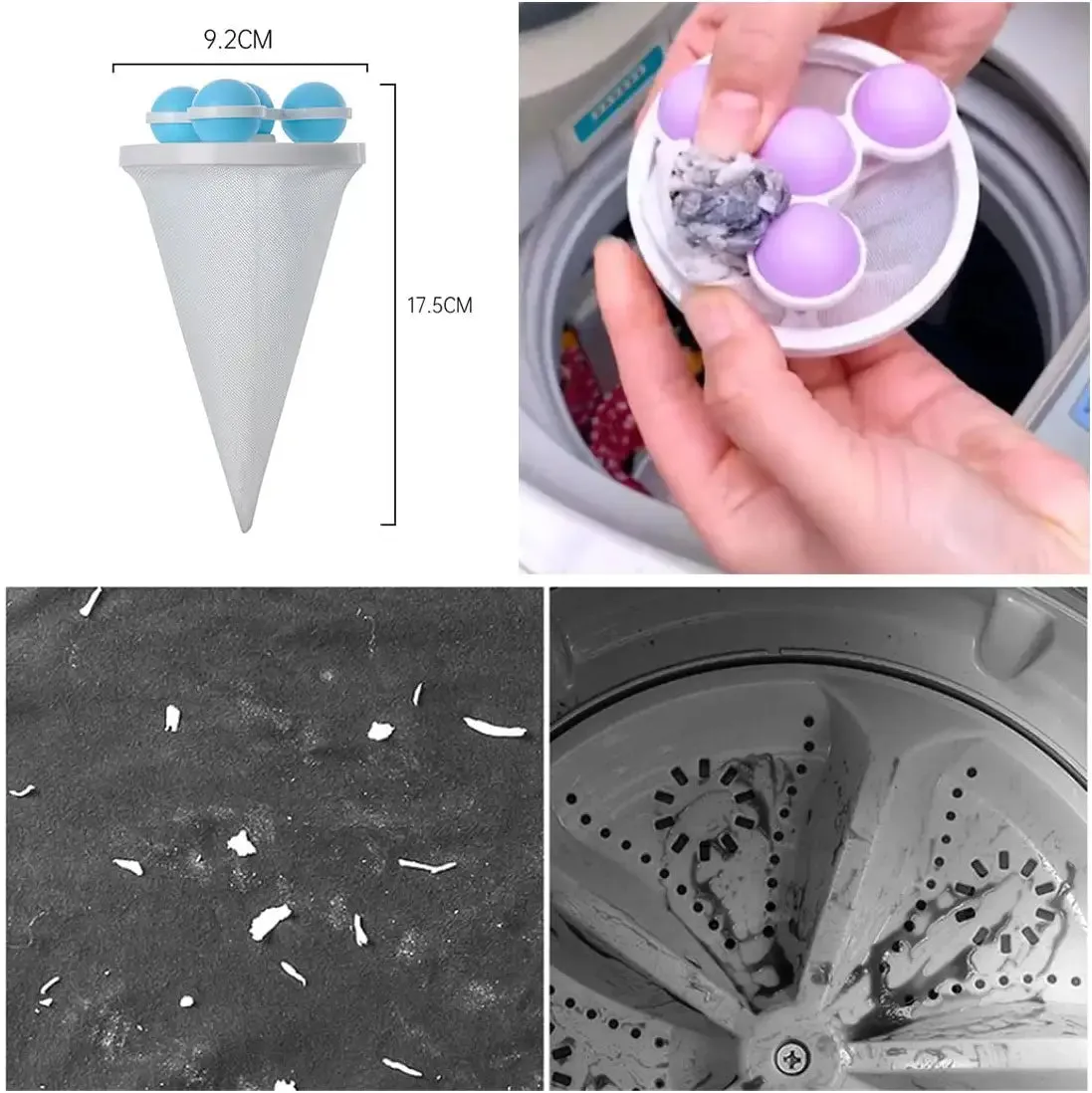 Floating Washing Machine Filter Catcher
