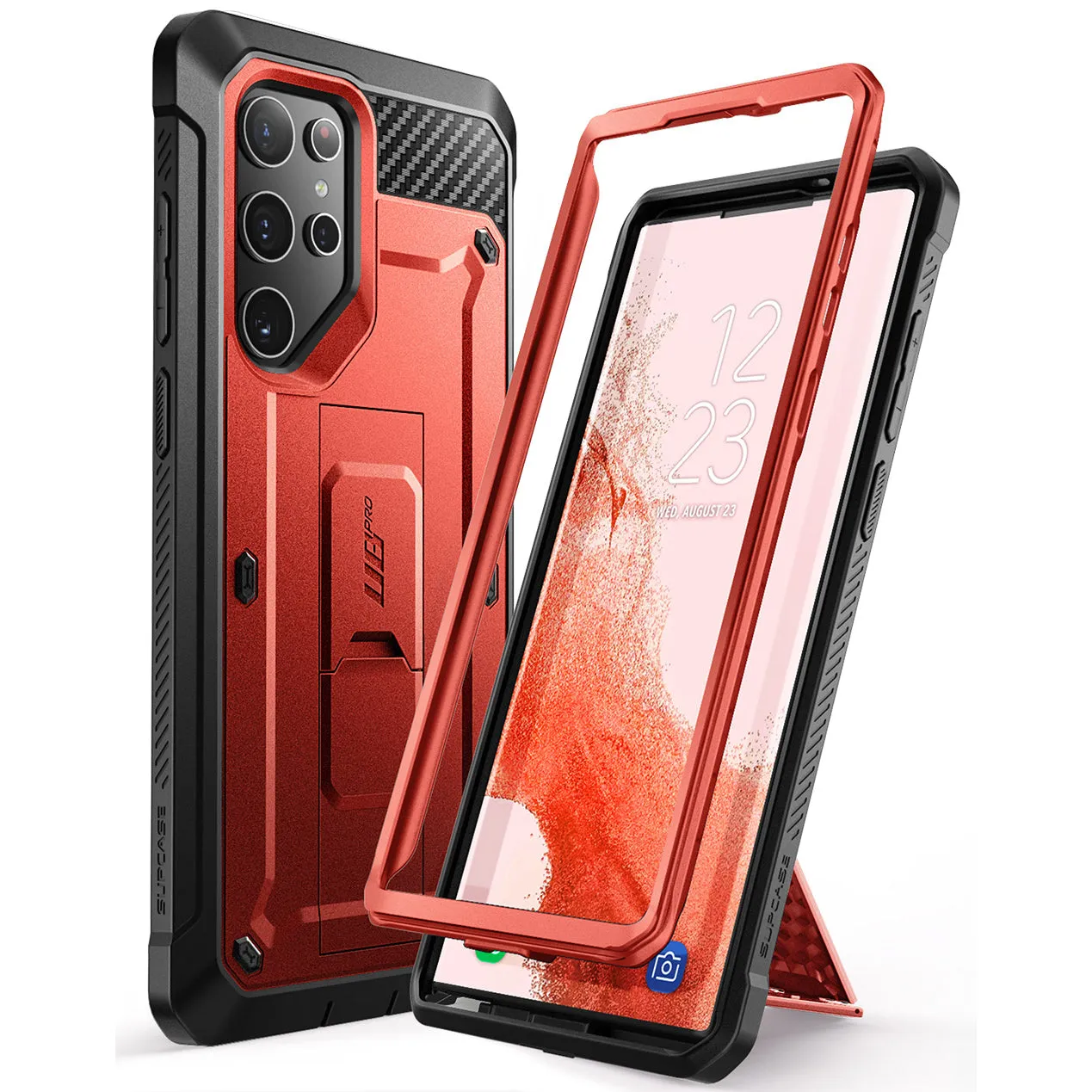 Galaxy S22 Ultra Unicorn Beetle PRO Rugged Case(open box)-Metallic Red