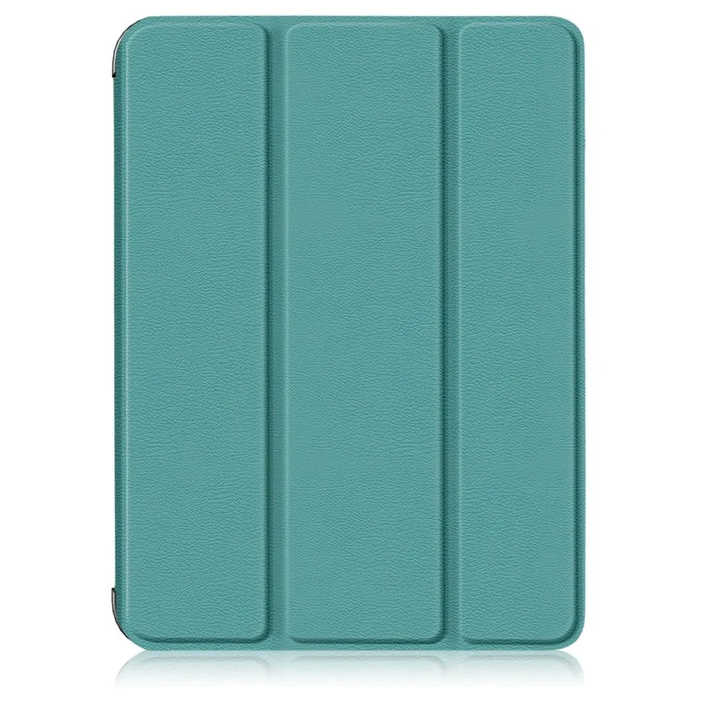 iPad Mini 6 (2021) slim tri-fold PU leather flip case with pen slot - Dark Green