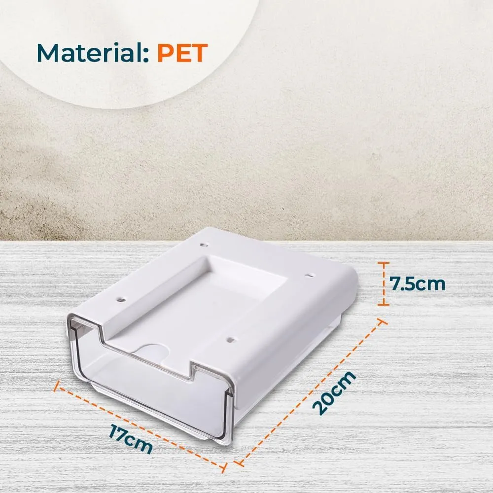 Kuber Industries Bottom Layer Small Drawer Storage Box|Plastic Cabinet Box For Storage|Pack of 6|White
