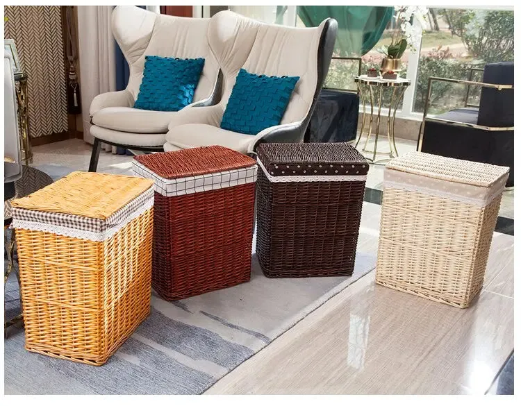 Large Capacity Laundry Basket With Cover