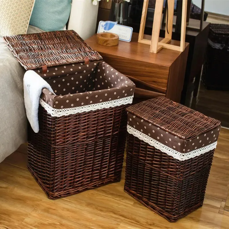 Large Capacity Laundry Basket With Cover
