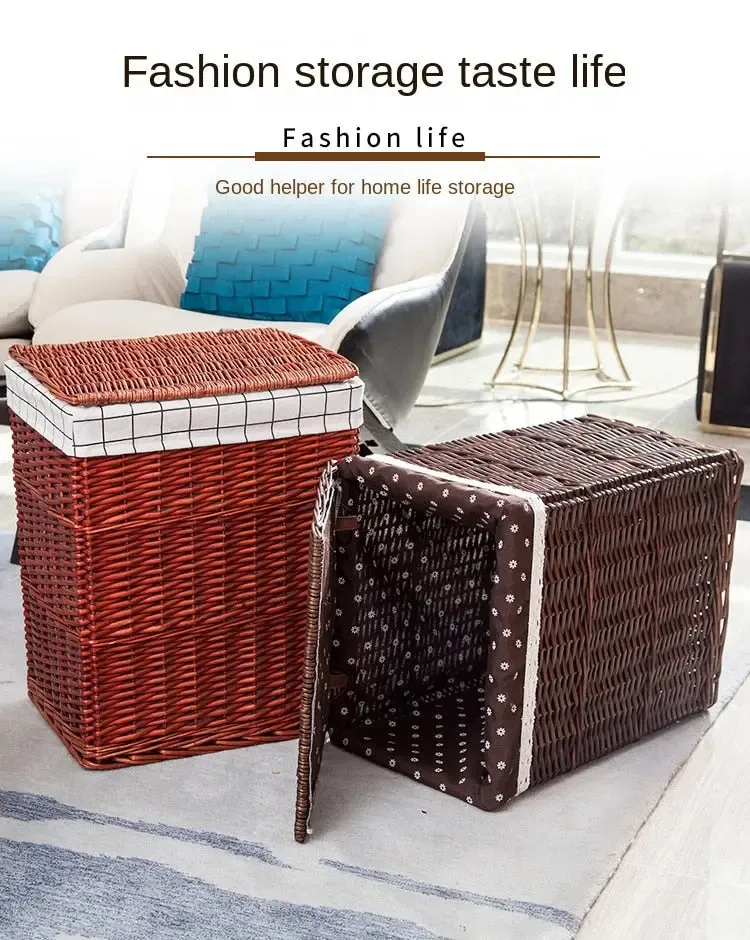 Large Capacity Laundry Basket With Cover