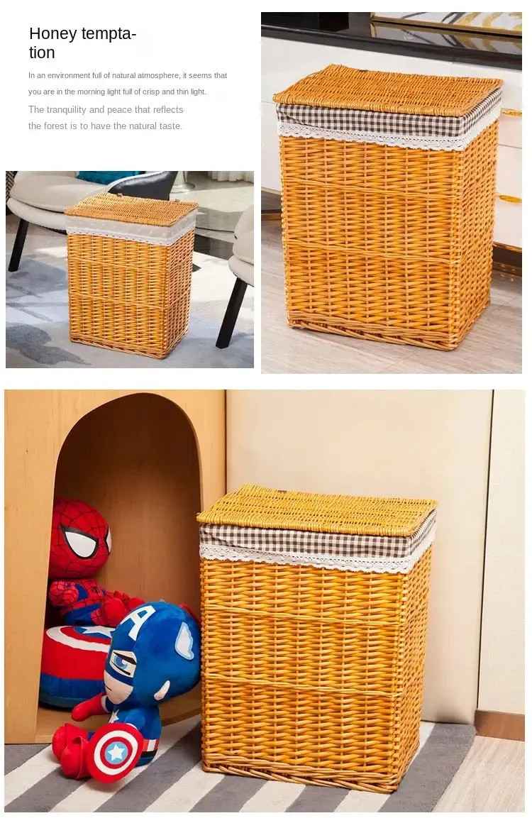 Large Capacity Laundry Basket With Cover