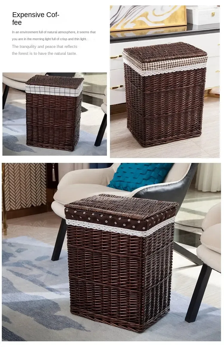 Large Capacity Laundry Basket With Cover
