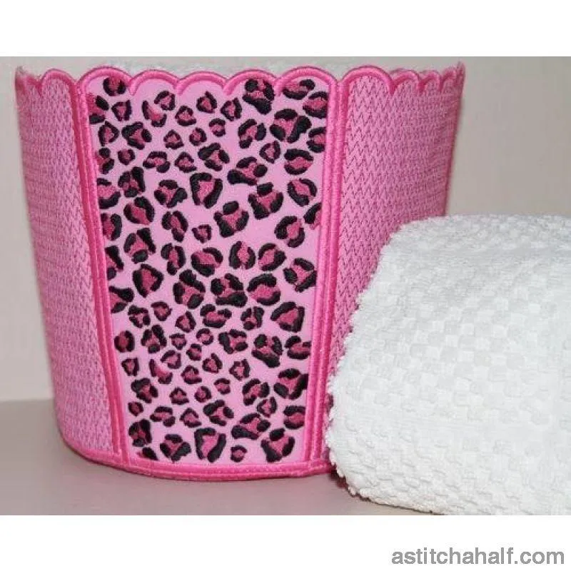 Leopard Chic Bucket Bin